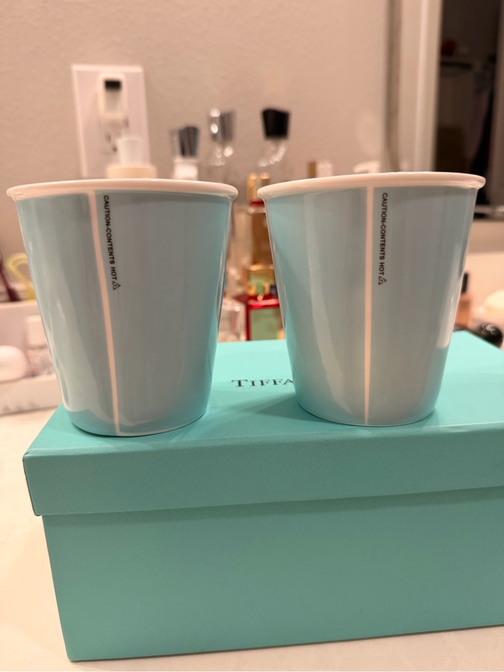 Tiffany & Co. White Fine Bone China Trinket Dish with Blue Box Accent - Picture 7 of 7